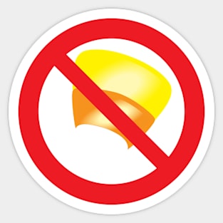 No Candy Corn - Halloween Sticker